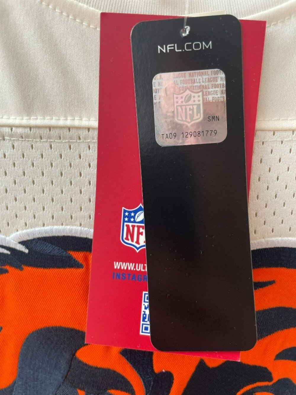 Ultra Game Chicago Bears NFL Team Apparel Home Jersey Men's Sz XL MSRP$65 NWT - Picture 5 of 10